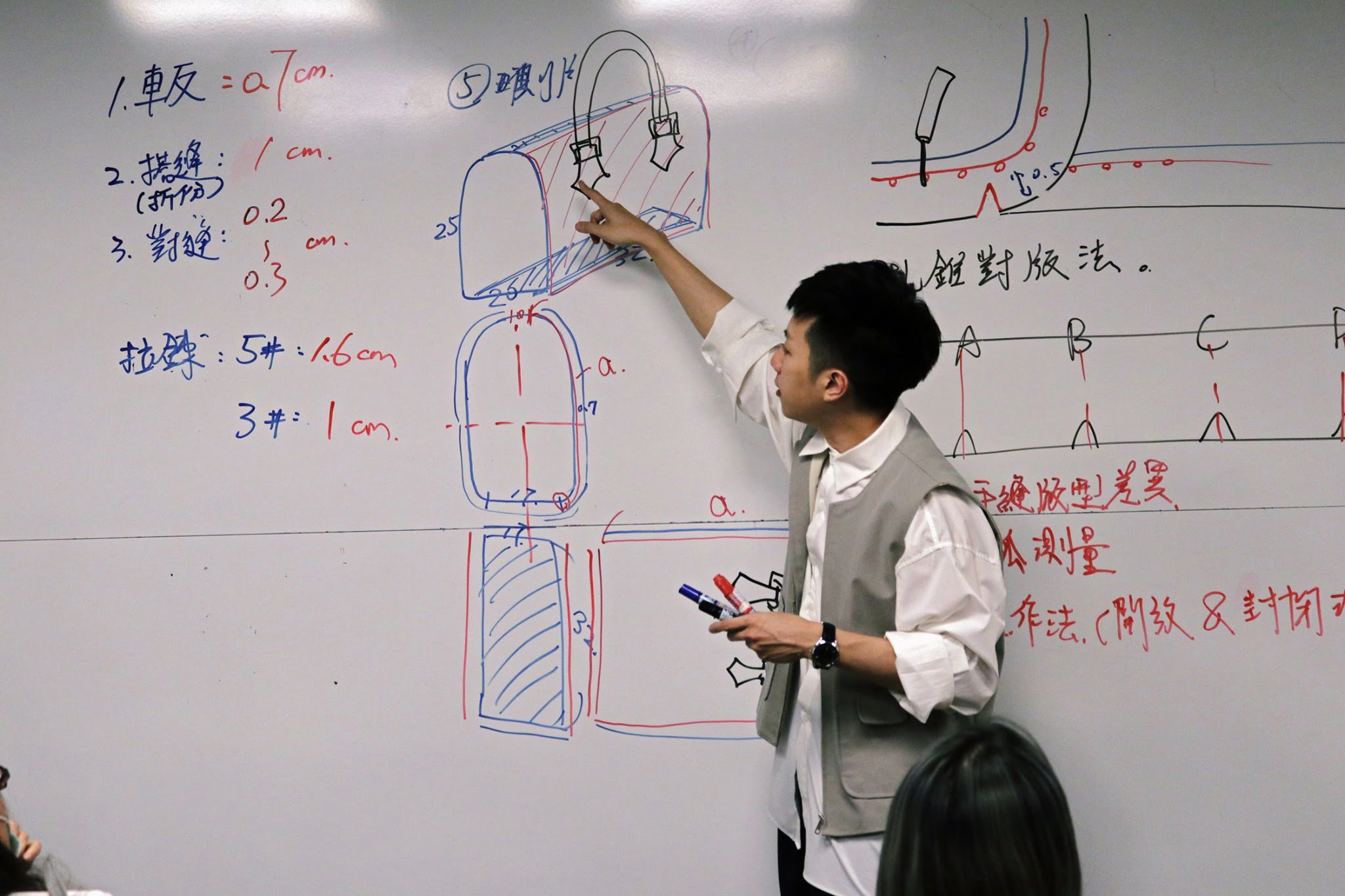 吳軒上課過程-皮革預留份量