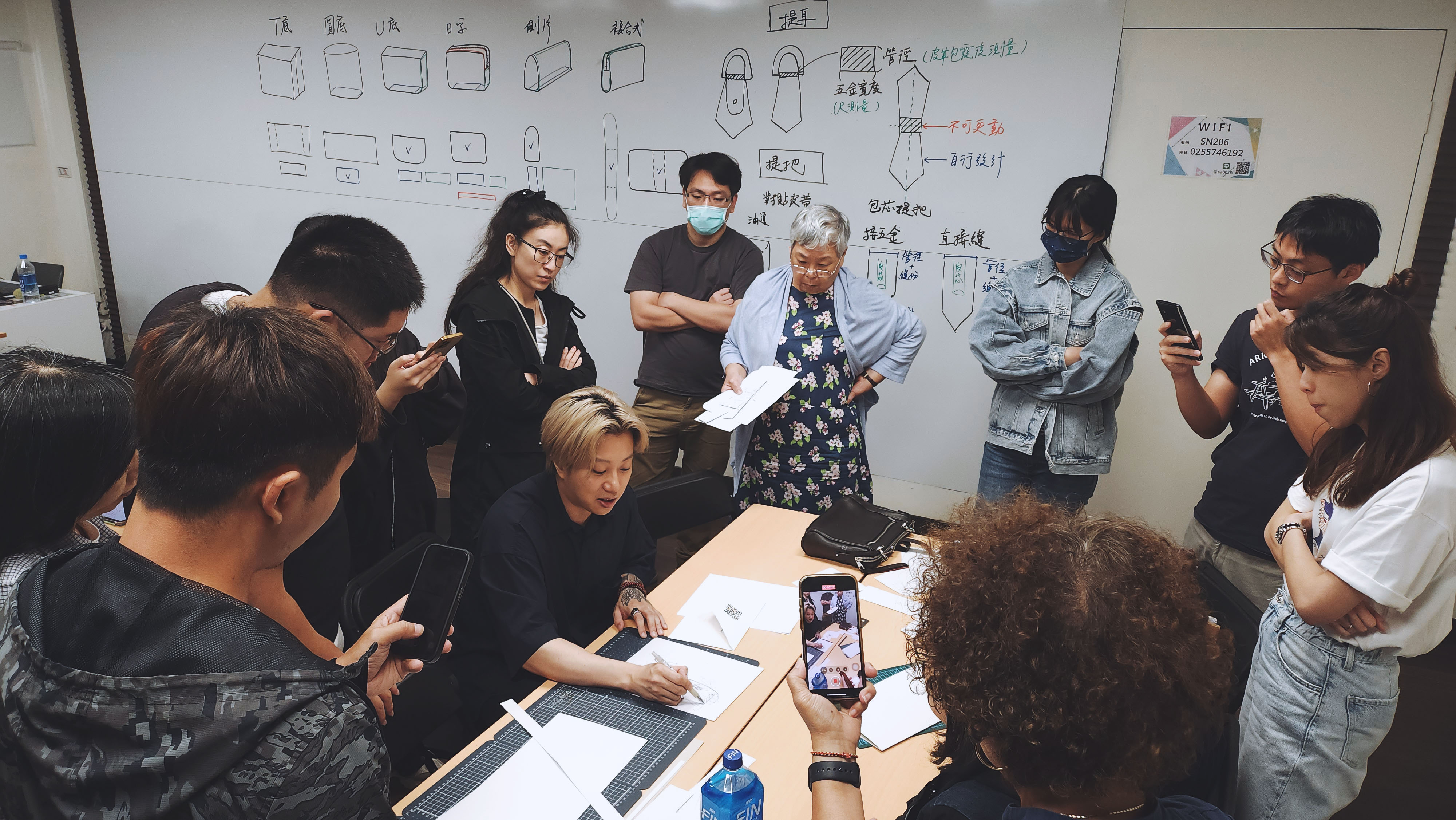 吳軒上課過程-皮包版型結構